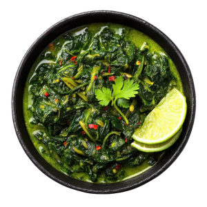 224 Lucknow Baingan palak (Gluten Free)